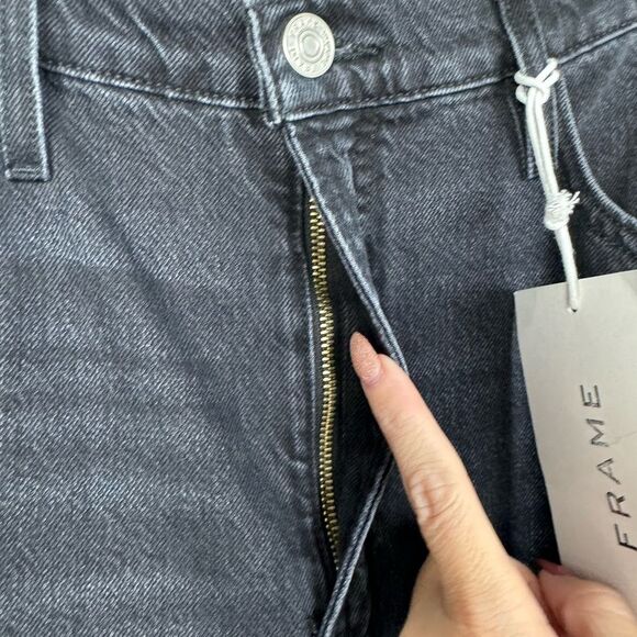 FRAME DENIM | NEW High N Tight Straight Leg Jeans in Inkwell Women’s Size 30 - Picture 9 of 13